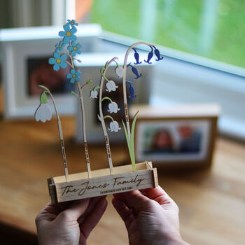 Wooden Personalised Family Birth Flowers, 4 of 11