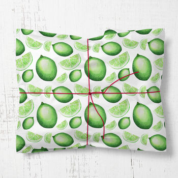 Limes Wrapping Paper Fruit, 2 of 3
