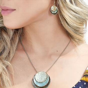 Boho Jewellery Gift Set Layered Earrings And Necklace, 2 of 10