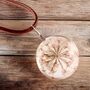 Light Pink Leather Dandelion Pendant Necklace Gift, thumbnail 7 of 7