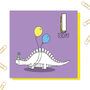 Dinosaur Age Card: Ages One To 10, thumbnail 1 of 10