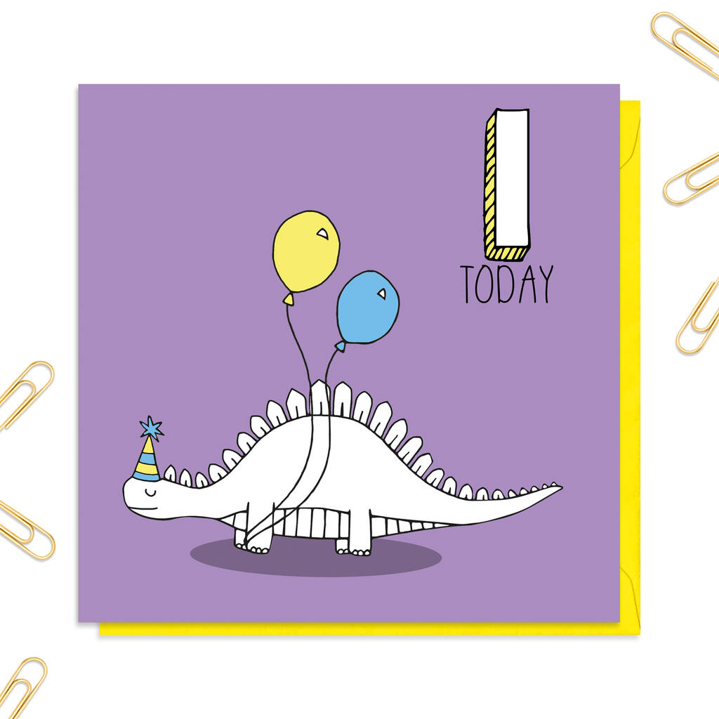 Dinosaur Age Card: Ages One To 10, 1 of 10