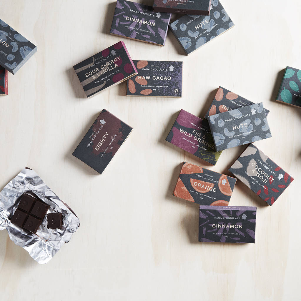 'happy birthday' chocolate gift pack by pana chocolate