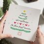 Personalised Mum Christmas Card With Christmas Tree, thumbnail 1 of 7