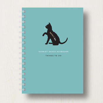 Personalised Cat Lover's Journal Or Notebook, 9 of 10