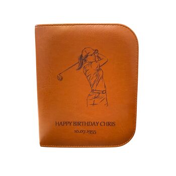 Personalised Golfer’s Accessory Gift Set – Tan Leather, 11 of 12