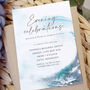 Ocean Road Wedding Evening Invitation, thumbnail 1 of 3