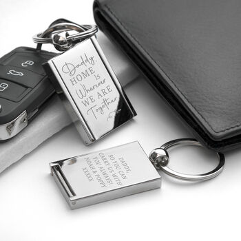 Personalise Home Is Wherever You Are Keyring, 2 of 10