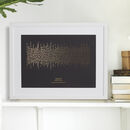 Personalised Morse Code Song Lyrics Foil Lines Print By Bob + Olive ...