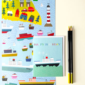 Mini Boaty Birthday Card, 3 of 5