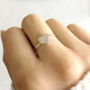 Sterling Silver Textured Heart Ring, thumbnail 10 of 11