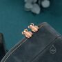 Sterling Silver Tiny Scarab Beetle Stud Earrings, thumbnail 7 of 12