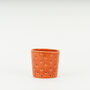 Handmade Orange Ceramic Candle Lantern Tealight Holder, thumbnail 1 of 3