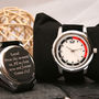 Engraved Wrist Watch Red And Black, thumbnail 1 of 5