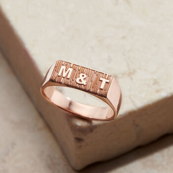 Personalised Engraved Impression Signet Ring, 4 of 10