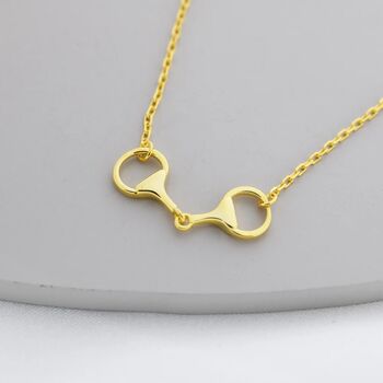 Snaffle Bit Necklace In Sterling Silver, 3 of 11