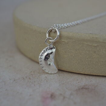 Sterling Silver Cornish Pasty Pendant, 2 of 10