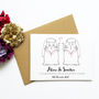 Mrs And Mrs Personalised Cat Wedding Card, thumbnail 1 of 3
