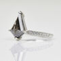 Platinum Salt And Pepper Diamond Engagement Ring, thumbnail 3 of 3