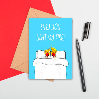 Baby You Light My Fire Love Card, 2 of 2
