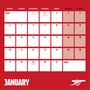 Official Arsenal Fc 2025 Personalised Calendar, thumbnail 3 of 4