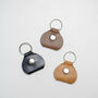 Personalised Leather Hidden Photo Disk Key Ring, thumbnail 2 of 3