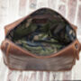 Personalised Luxury Large Leather Toiletry Bag, thumbnail 5 of 9