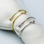 Sterling Silver Spiral Bead Adjustable Ring, thumbnail 3 of 7