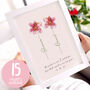 Personalised Watercolour Flower 'Wedding’ A4 Print, thumbnail 1 of 2