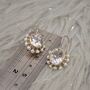 Clear Quartz, Pearl Silver Earrings, thumbnail 9 of 12