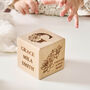 Personalised Birth Flower New Baby Gift Keepsake Block, thumbnail 11 of 12