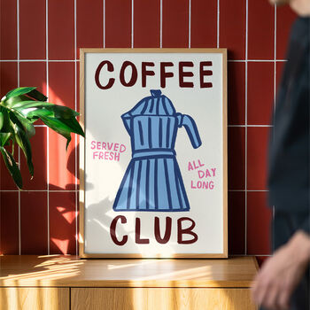 Coffee Club Art Print, 5 of 9