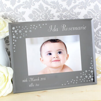 Personalised Message 6x4 Diamante Glass Photo Frame, 3 of 5