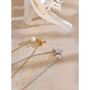 Monaco D’or Gold Pearl Sea Star Blossom Gift Necklace, thumbnail 2 of 4