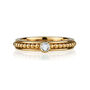 Lalita Cubic Zirconia Gold Vermeil Spinning Ring, thumbnail 3 of 10