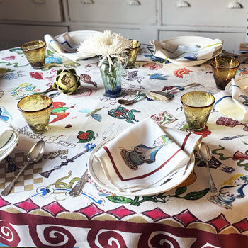 Bits And Bobs Linen Tablecloth, 6 of 12