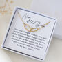 Nan Of The Bride Necklace – Wedding Gift For Nan, Grandma, Sentimental Gift From Granddaughter, thumbnail 8 of 8