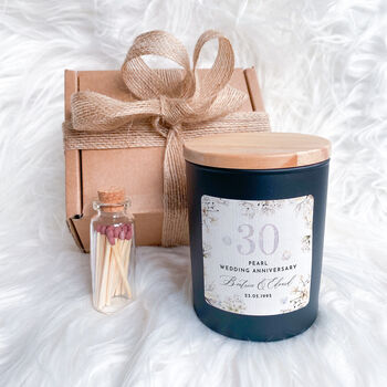 Pearl 30 Years Candle Personalised Gift, 2 of 7