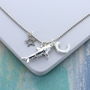 Shark Personalised Charm Necklace, thumbnail 1 of 4