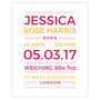 Personalised New Baby Name Print, thumbnail 3 of 5
