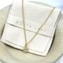 Crystal Heart And Ball Necklace In Gold/Silver, thumbnail 1 of 4