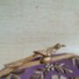 Purple Velvet Oval Clutch Bag, thumbnail 8 of 8