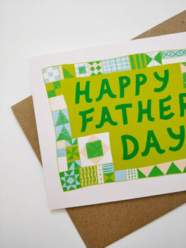 Patchwork Father's Day Card, 3 of 7