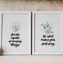 Inspirational Quote Set Of Two Prints Watercolour Gold, thumbnail 2 of 7