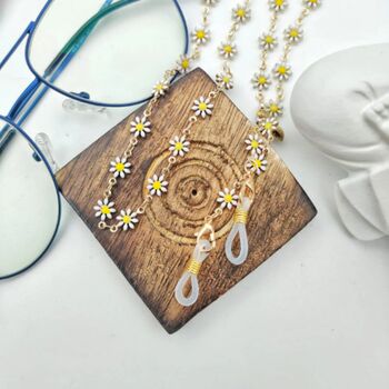 Floral Summer Reading Detachable Glass Chain Holder Lanyard, 2 of 4