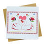 Love Birds Romantic Greetings Card, thumbnail 1 of 4