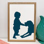 Personalised Portrait Drawing Silhouette Illustration, thumbnail 9 of 10