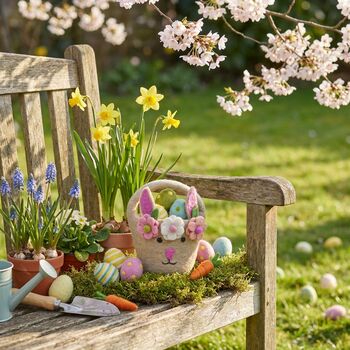 Handmade Felt Eggcellet Easter Buckets Decoration, 3 of 7
