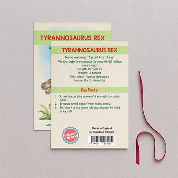Wooden Tyrannosaurus Rex Dinosaur Christmas Tree Decoration, 2 of 3
