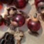 Red Glass Baubles Antique Style | Set Of Eight, thumbnail 8 of 8